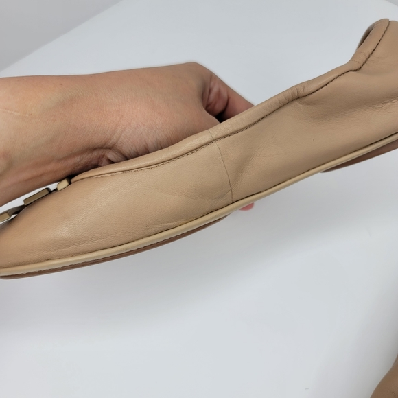 SAM EDELMAN Florence Ballet Flats in Nude Leather Size 8M - Picture 7 of 13